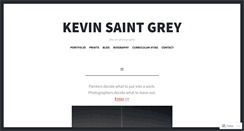 Desktop Screenshot of kevinsaintgrey.com